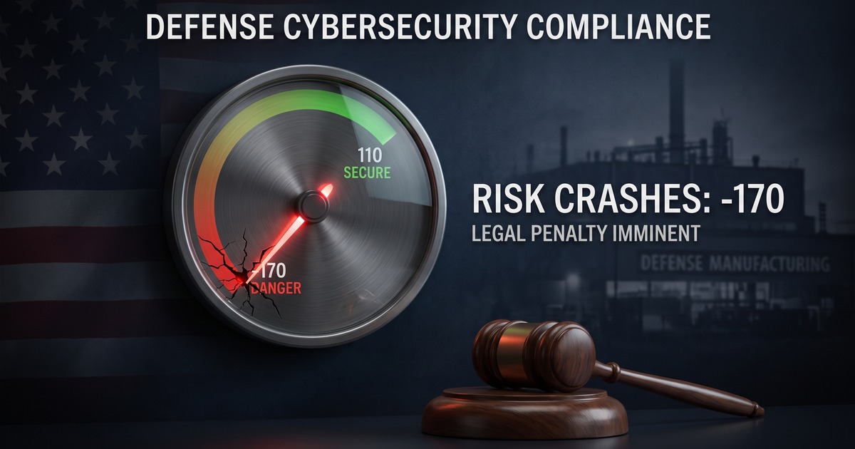 From a Perfect 110 to Negative 170: Why a Defense Contractor Paid $507,144 for a False SPRS Score