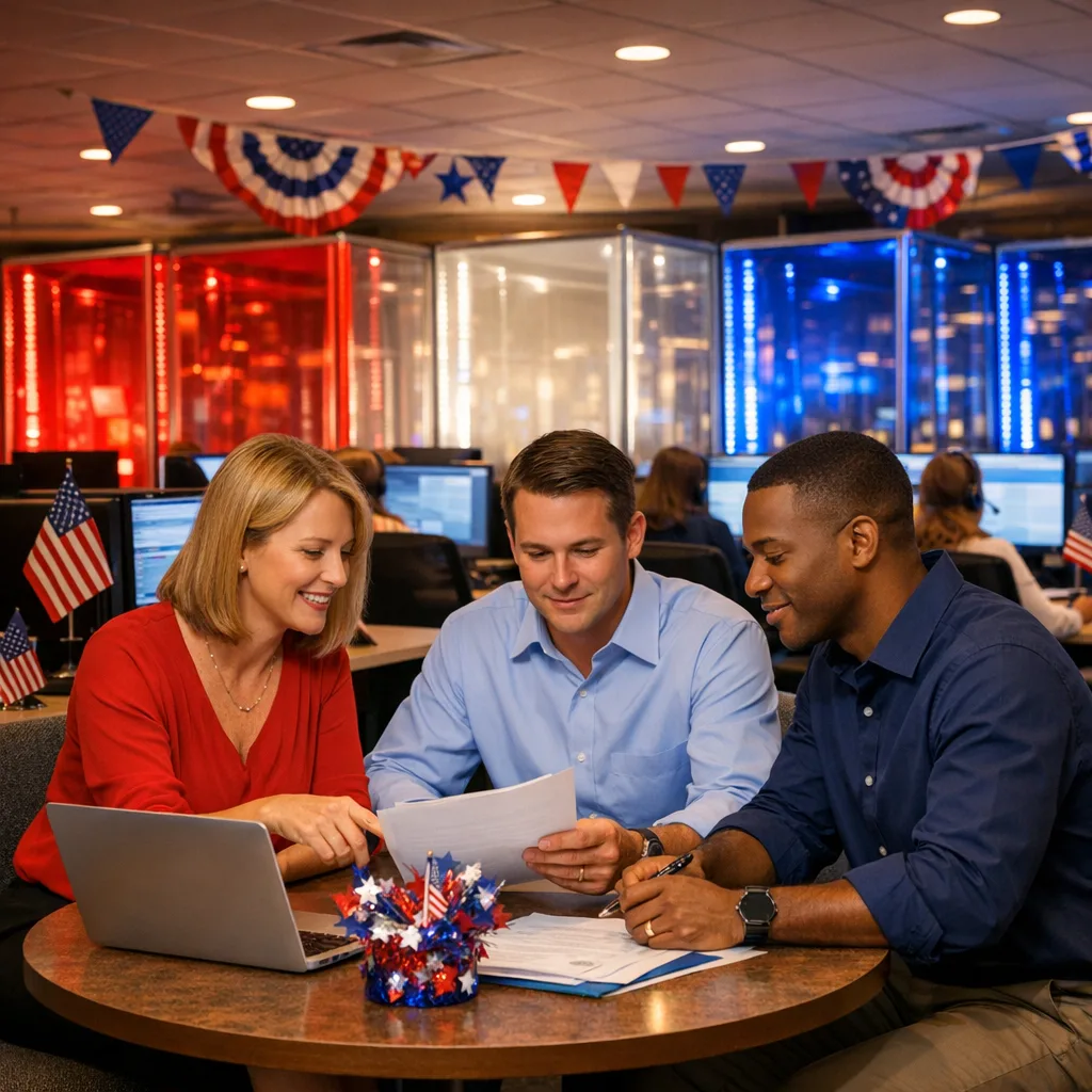 Independence Day AI Call Center Firebreaks for Resilience
