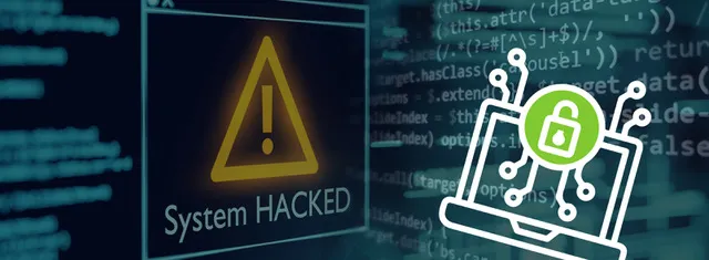 System hacked warning illustrating why AI-powered cybersecurity detection matters